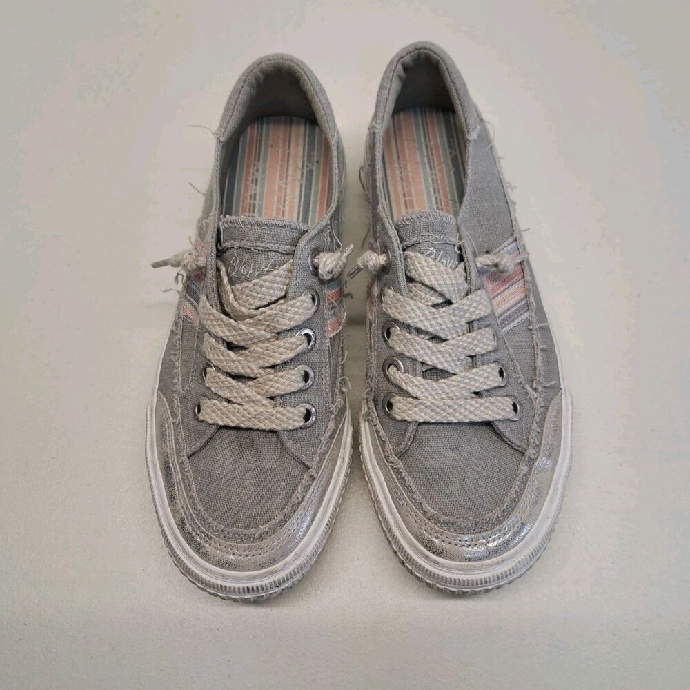 Blowfish Malibu Women's 8 Alex Slip-On Sneaker Gray/Pink
